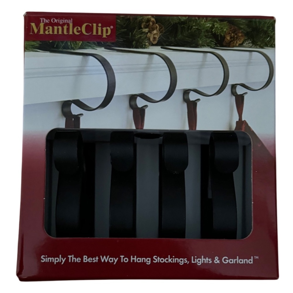 The Original MantleClip® Stocking Holder Black